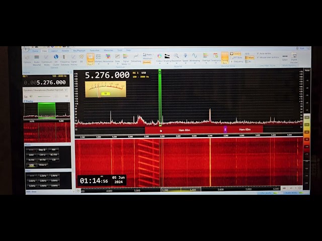 Two different CODAR signals received in the West coast of Florida
