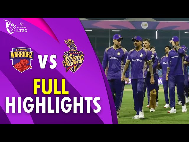 Full Highlights | Sharjah Warriorz vs Abu Dhabi Knight Riders | 2nd Match | DP World ILT20 | M3Y1U