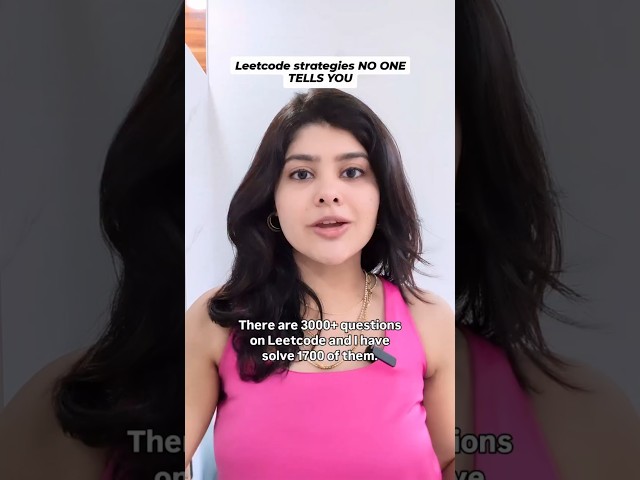 3 leetcode strategies after solving 1700 questions #tech #cs #coding