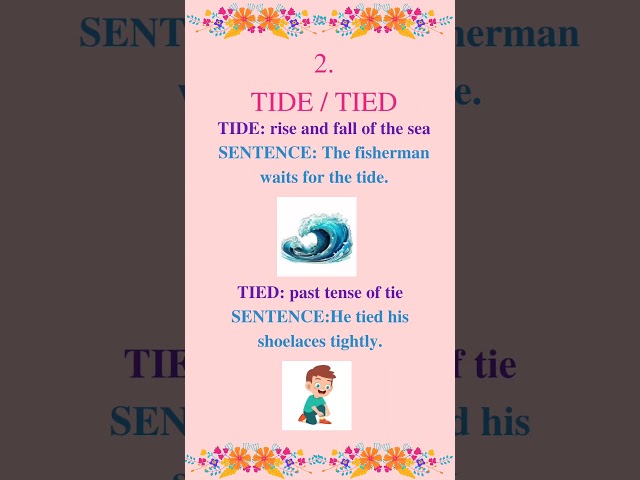 Homophones #homophones #englishtips #englishhacks #englishtips