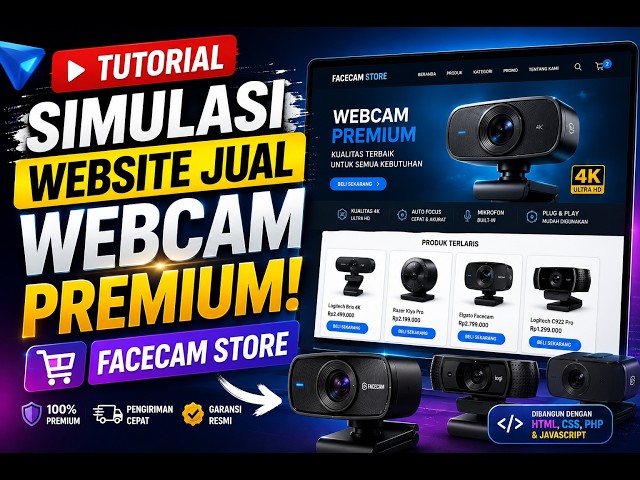 💻Tutorial Simulasi  Website Jual Webcam Premium!  FACECAM STORE💻