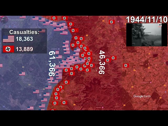 The Battle of Hürtgen Forest using Google Earth