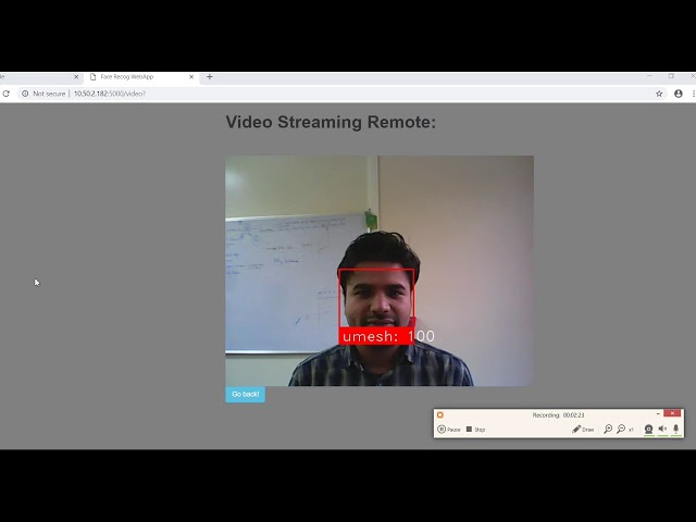Face Recognition Webapp
