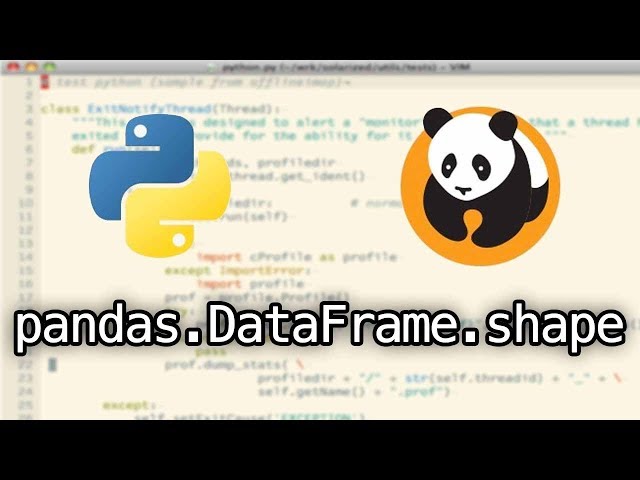 Pandas shape Python tutorial: pandas.Dataframe.shape