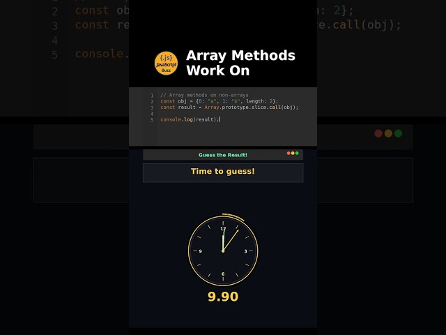 Array Methods Work On Objects?! #JavaScript