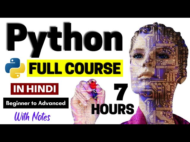Python Full Course In Hindi | Python Tutorial For Beginners In Hindi | (With Notes) 2023
