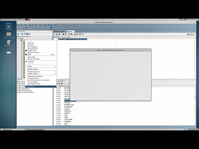 How to list all tables in an Oracle Database