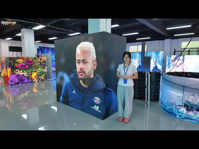 EA500H8V Right-Angle Rental LED Display | Product Demo