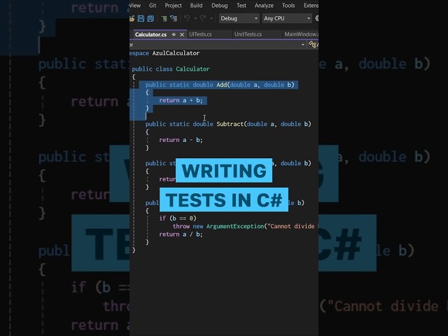 How to Write Tests for Your C# Code
