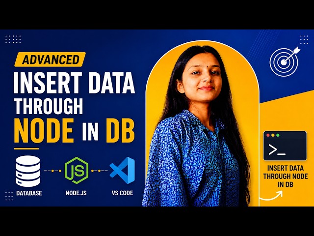 Insert Data into MySQL Using Node.js 🚀 | Node.js & MySQL Tutorial for Beginners | Lecture 34