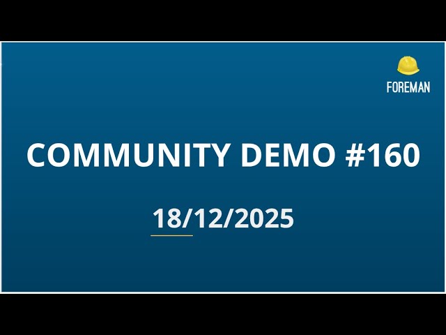 Foreman Community Demo #160