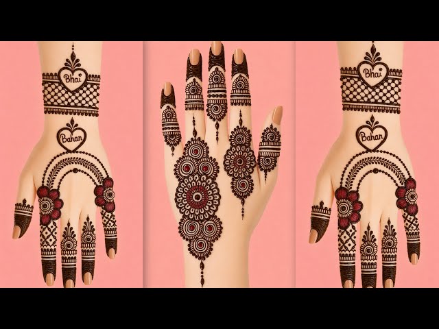 Top_2 रक्षाबंधन Mehndi Designs 2026 ❤️ | Rakhi Special Mehndi Ideas | Bhai Behen Mehndi