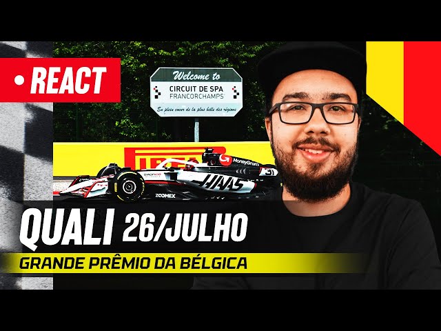 F1 REACT AO VIVO - CLASSIFICAÇÃO GP DA BÉLGICA DE 2025
