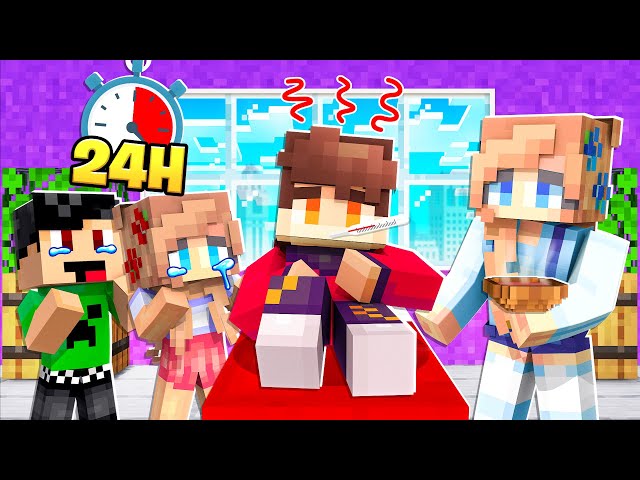 RageElixir is SICK for 24 HOURS in Minecraft! (HE NEEDS HELP)