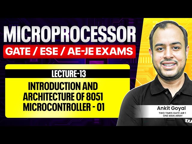 Lec-13: Introduction and Architecture of 8051 Microcontroller - 01 | Microprocessor | Ankit Goyal