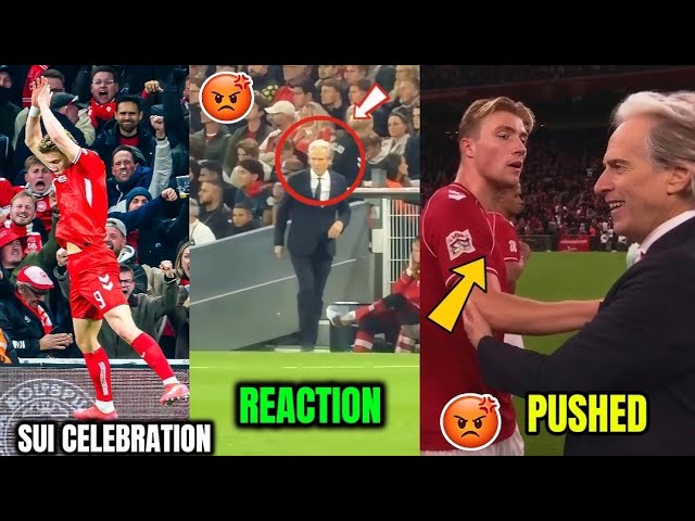Hojlund Hit SUI Celebration Infront of Jorge jesus Portugal vs Denmark | Hojlund Pushed Jorge jesus🤬