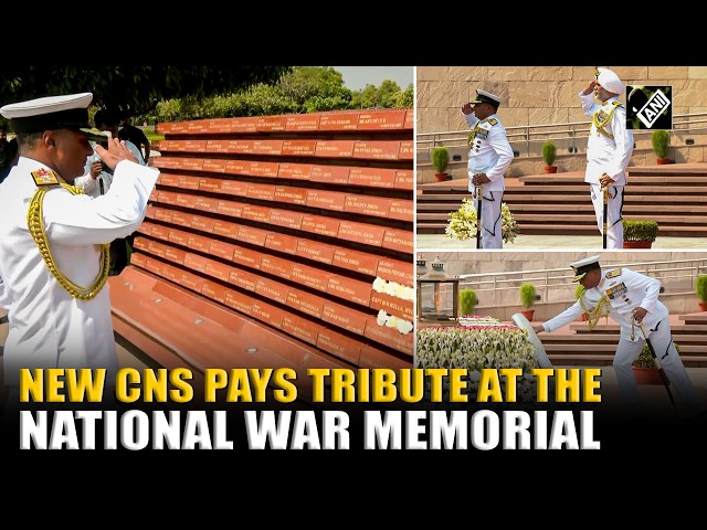 New Chief of Naval Staff pays tribute to fallen heroes at the National War Memorial in New Delhi
