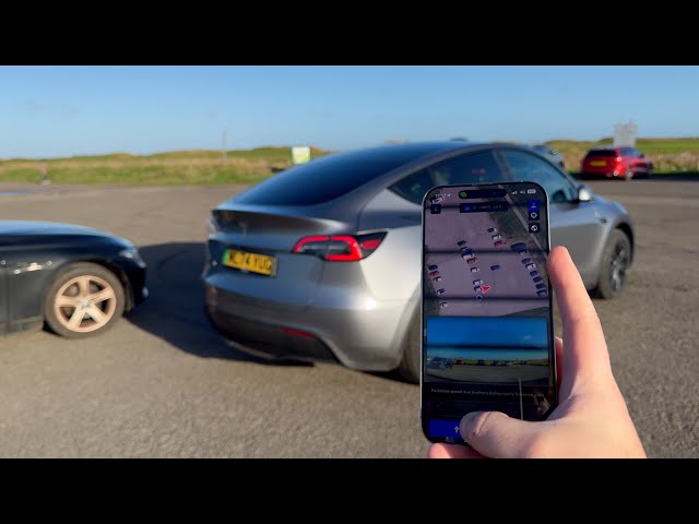 Tesla Actually Smart Summon (ASS) and Vision Autopark UK Test