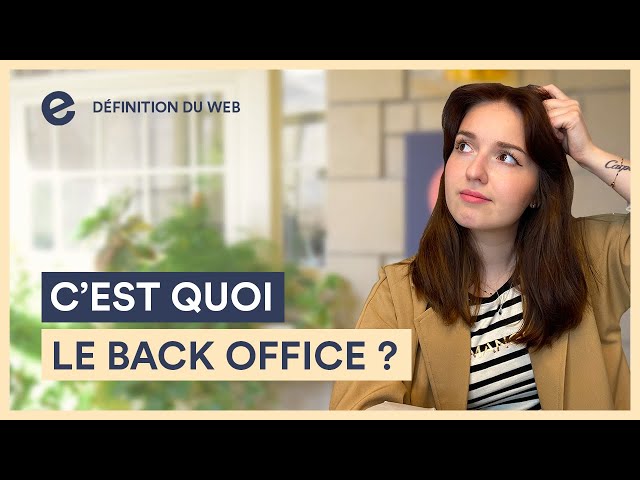 What is the Back Office? (And how do you use it to manage your site?) | Web Definitions