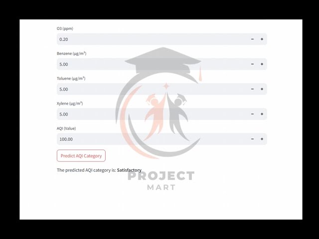 Air Quality Index Prediction Using Machine Learning | ML Project | Streamlit Web App