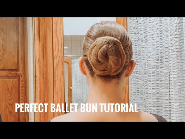 How to get the PERFECT cinnamon roll ballet bun! - hair tutorial #balletbun #ballethairtutorial