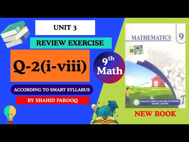 Class 9 Maths Unit 3 Review Ex 3 Q2 (i–viii) | Set Builder Form | Sets & Functions
