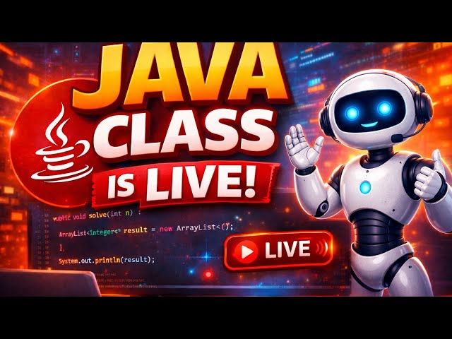Java class is live #join #java #youtubelive