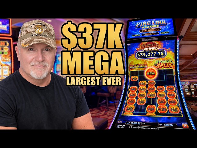 Our Craziest Slot Machine Win Ever: $37K MEGA PLUS Three other Handpays!