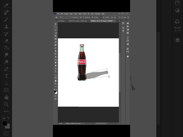 Create Realistic Shadow in Photoshop #photoshoptutorial #shorts