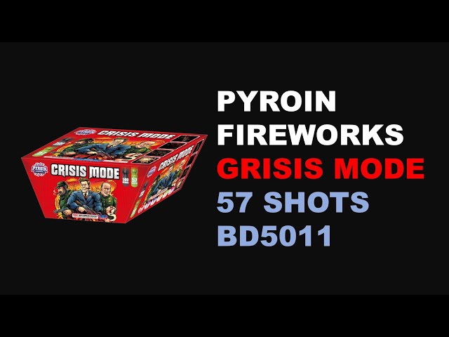 BD5011 fireworks line crisis mode 57shots 500g cake fiery multi colored showers and furious crackles