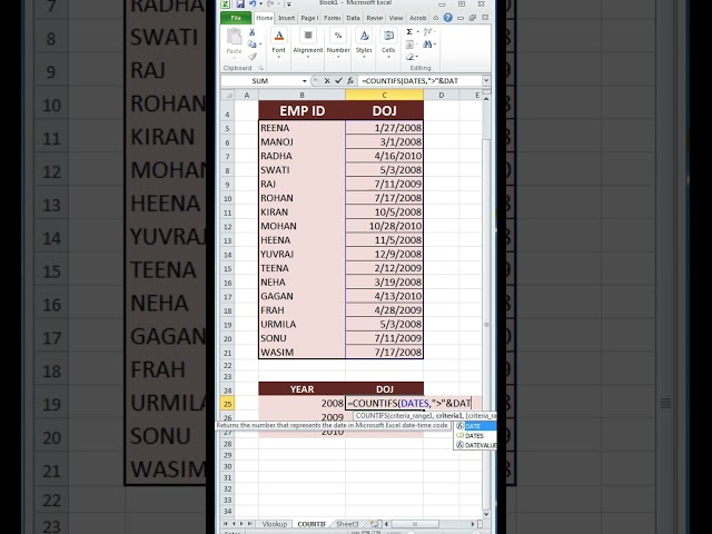 Today we will find the date of joining #dateformat #dateformula #exceltutorial