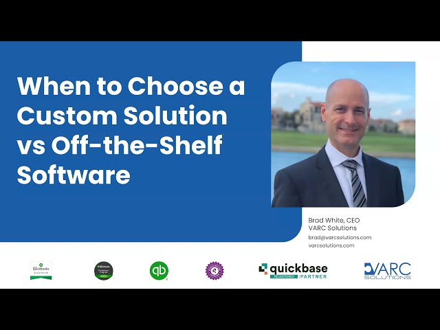 When to Choose a Custom Solution vs Off the Shelf Software