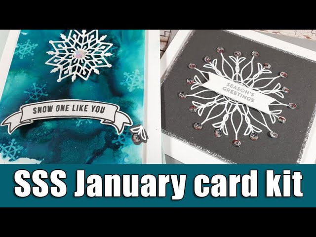Snowflake cards | SSS January 2020 card kit
