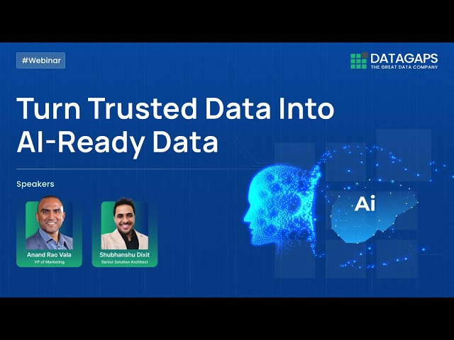 Turn Trusted Data into AI Ready Data | Datagaps Webinar