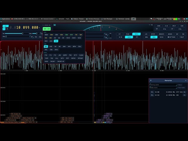 sdroxide SDR software latest version on Debian 13 Desktop