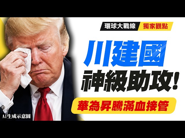 川普是「川建國」實錘！一手好牌打到稀爛！輝達在中國慘崩剩 8% 華為昇騰滿血接管！親手把美國科技業推成孤島！｜#獨家觀點 #環球大戰線 #寰宇全視界 @globalvisiontalk