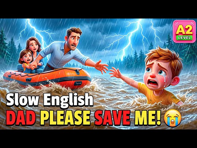 DAD PLEASE SAVE ME! 😭 | Easy English Listening Story (A1-A2 Level)