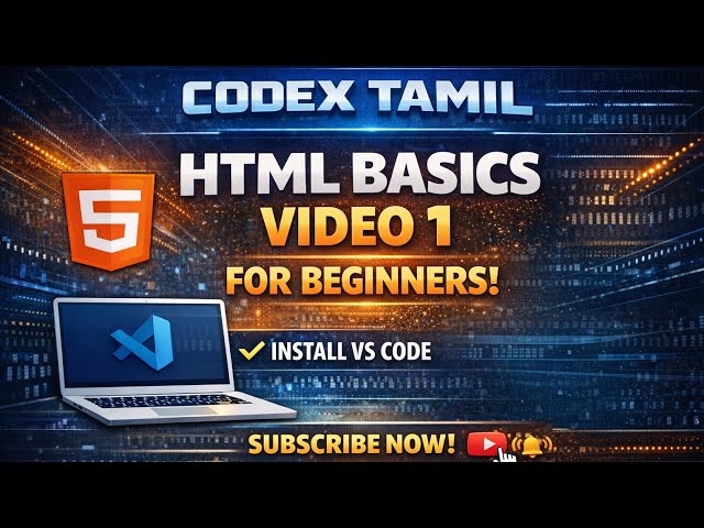What is HTML? |  install VS Code 🚀| video 1 #html #tamil #vscode  #viral