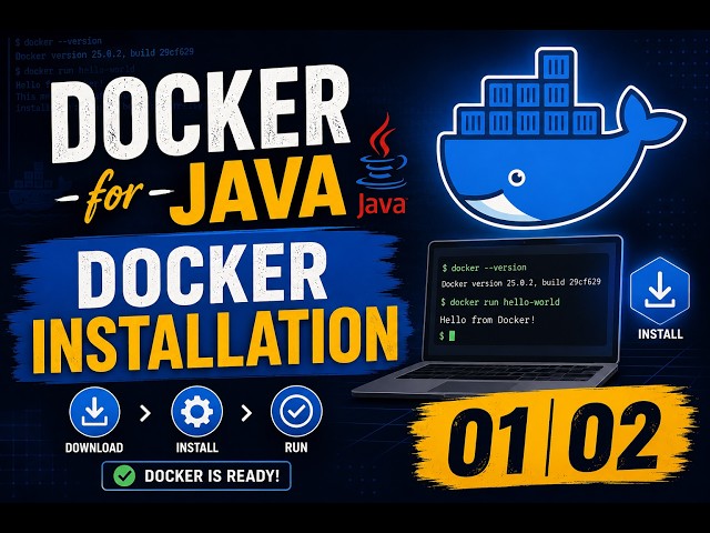 Docker For Java  01 02 || Docker Fundamentals || Docker  Installation