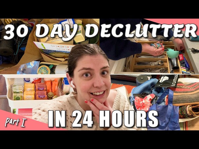 Decluttering 465 items in 24 HOURS 😱 | attempting the 30-day minimalism challenge in one day!