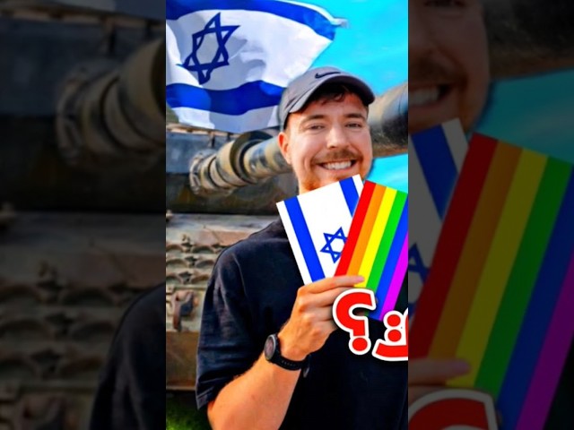 مستر بيست بيدعم اسر*ئيل  !!!؟ #mrbeast #shorts