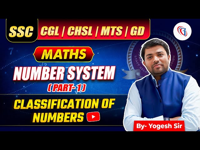 Target SSC CGL 2026 | Class-1 Number System | Classification of Numbers | From Basics to PYQs
