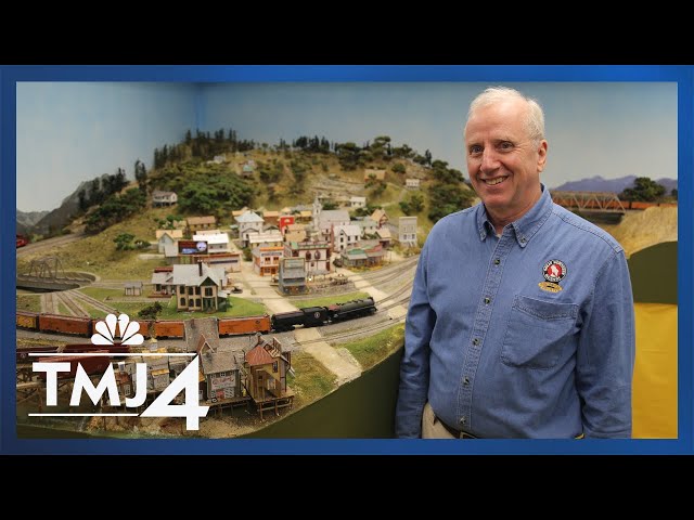 It took him 21 years to build his giant model railroad