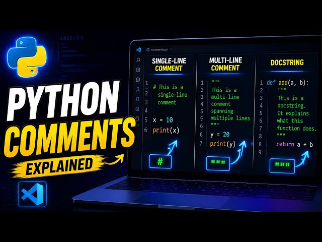 Python Tutorial 04 | Comments & Docstrings Explained.