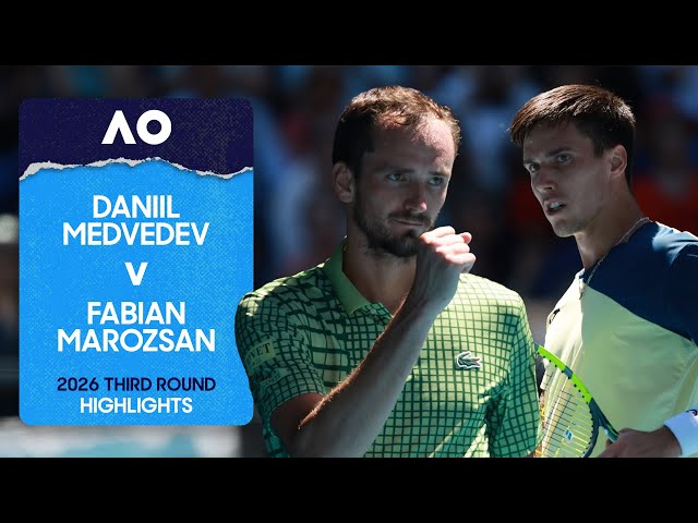 Daniil Medvedev v Fabian Marozsan Highlights | Australian Open 2026 Third Round