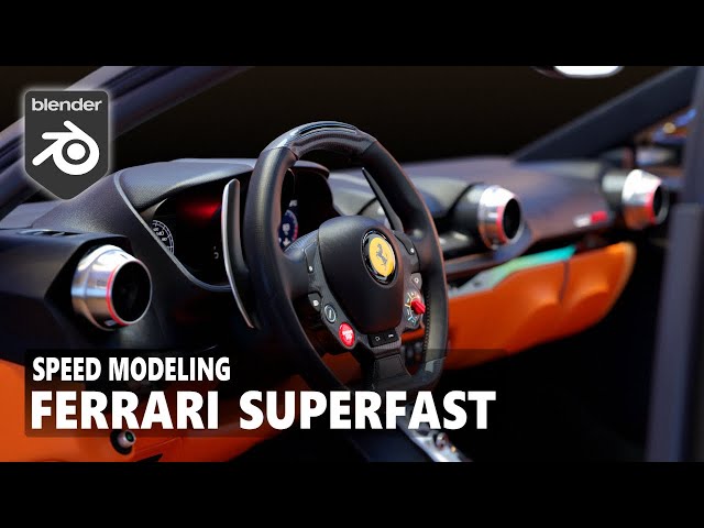 Car Interior Modeling - Blender Timelapse Tutorial (Arijan)