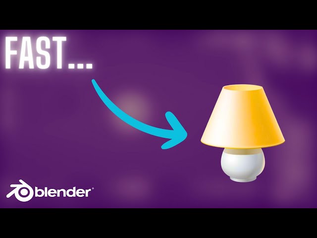 BLENDER SIMPLIFIED - How To Make a Lamp in Blender 4.2 - (Tutorial)