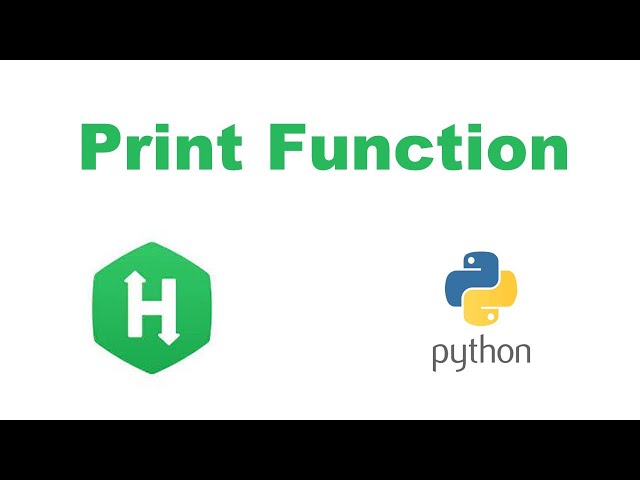 Print Function in Python