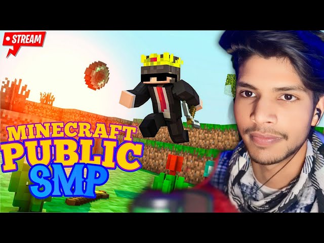 🔴 Minecraft Smp Live | { Public LifeStael Smp } Java+Pe 24/7 Online || Insane launda