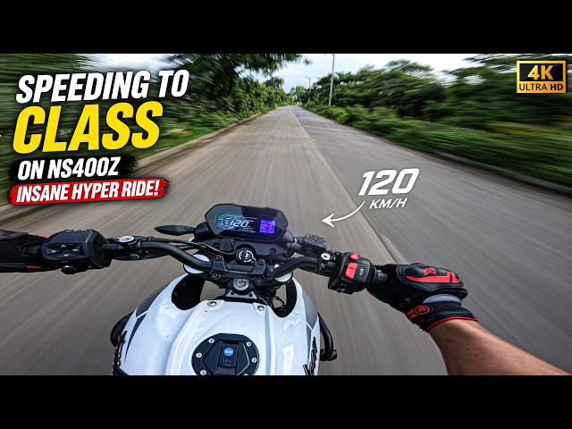 🔥 Speeding To Class on NS400Z — Insane Hyper Ride ⚡☠️
